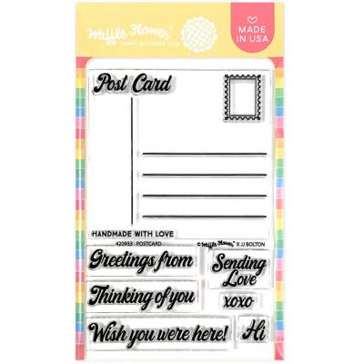 Waffle Flower Stempel - Postcard